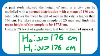Hypothesis Testing with Normal Distribution - Statistics Edexcel A Level Maths