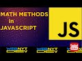 Math Methods | javascript beginner tutorial | Javascript  course for beginners
