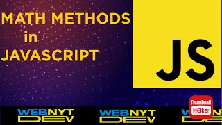 Math Methods | javascript beginner tutorial | Javascript course for beginners