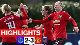 Women's Highlights | Everton 2-3 Manchester United | FA Women's Super League