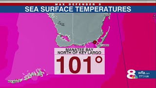 100 degree bay temperatures near the Florida Keys. A new World Record?