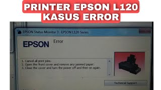 Cara Servis Printer Epson L120 ERROR Lampu Power dan Resume Berkedip Bersamaan