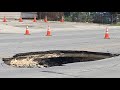 Large sinkhole on west side prompts road closure