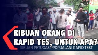 Ribuan Anggota Coklit Rapid Tes