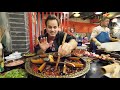 Chinese Street Food HOT POT HEAVEN + RABBIT Noodles and SPICY Dumplings in China - CHILI OIL 4 LIFE!