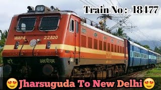 Jharsuguda To New Delhi | Kalinga Utkal Express | Train No 18477 | YouTube’s First Train Vlog |