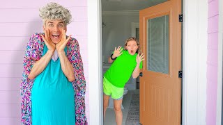 UNDERCOVER as OLD LADY for 24 HOURS!! (Best Surprise Reveal On Grace Sharer)