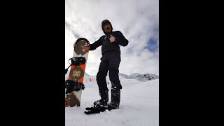 Learning snowboard in Formigal