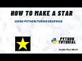 How to draw a star using turtle graphics in Python