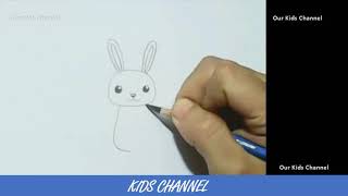 How to Draw a Cartoon Rabbit - Cute Style - BEST KIDS