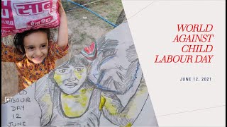 How to draw World Day Against Child Labour poster 2021 |Stop child labour| step by step easy Drawing