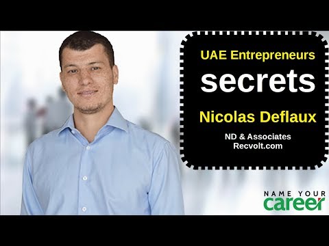 UAE Entrepreneurs secrets Nicolas Deflaux UAE Entrepreneurs secrets Nicolas Deflaux