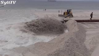 Küstenschutz für Sylt, im Frühsommer beginnen die Sandvorspülungen