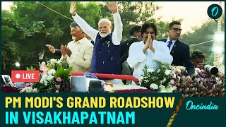 LIVE: PM Modi's Grand Roadshow in Visakhapatnam | Andhra Pradesh | BJP | TDP