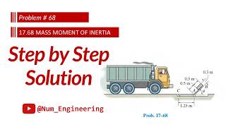 Problem 17–68 | Moment of Inertia & Initial Angular Acceleration of Barrier | Chapter 17 Dynamics