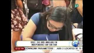 [NewsLife] DOLE: 35K jobs available in Independence Day job fair || June 9, 2014