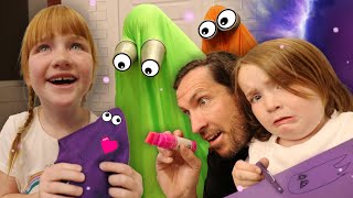 RAiNBOW GHOSTS CRAFTS!! Trapped inside the Portal House! Adley & Niko make all t