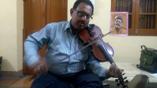 Pran Chay Chokkho Na Chay  violin covered by Sankar Mukhopadhyay