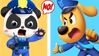 Who is the Best? Sheriff Kiki or Sheriff Labrador - Help Them & Catch the Bad Guys - Babybus Games