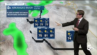 Scattered storms remain possible Friday ahead of a warming trend Memorial Day weekend