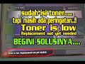 solusi menghilangkan pesan toner is low replacement not yet needed