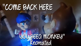 "COME BACK HERE YOU BEEG MONKEY" Stop Motion Recreation