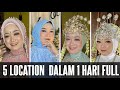 Make up wedding 5 lokasi dalam satu hari rasanya nanonano#makeup #wedding