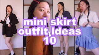 mini skirt outfit ideas 👠 *summer\u0026fall* | date night look | lookbook korean