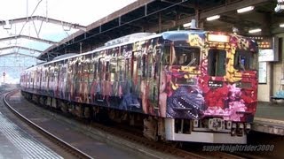 JR四国 113系第3編成 アラーキー列車 快速サンポート 丸亀駅 2013.4