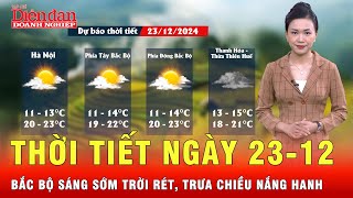 Thời tiết ngày 23-12: Bắc Bộ sáng sớm trời rét, nhiệt độ thấp nhất từ 10-13 độ C