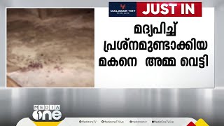 മദ്യപിച്ച് ബഹളമുണ്ടാക്കിയ മകനെ അമ്മ വെട്ടിപ്പരിക്കേൽപ്പിച്ചു