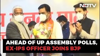 Ahead Of UP Assembly Polls, Former IPS Officer Joins BJP