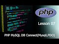 07. PHP How to connect to a MySQL database(Mysqli, PDO) | PHP Tutorial | PHP | PHP course |