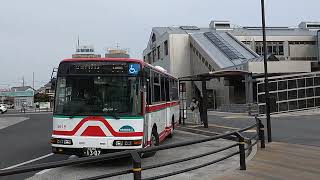 【名鉄東部交通】9618号車　91H系統•西尾行き　JR岡崎駅西口⑦番乗り場発車