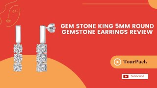 Gem Stone King 5MM Round Gemstone Earrings Review | Elegant \u0026 Timeless Jewelry ✨