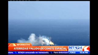 Aterrizaje fallido: así explotó el cohete Falcon 9 de la compañía estadounidense SpaceX