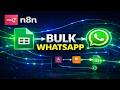 How to Send Bulk WhatsApp Messages from Google Sheets using n8n