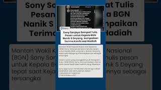 Tulis Pesan untuk Kepala BGN Nanik S Deyang seusai Dicopot, Sony Sonjaya: Terima Kasih Atas Hadiah