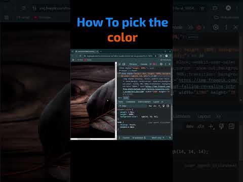 How to pick the colors || Color Picker Tips || #Shorts #color #coding