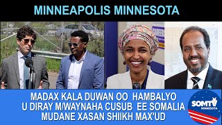 Minnesota Madax Kala Duwan oo Hambalyo u Diraya Madaxwayne Mudane Xasan Shiikh Max'ud