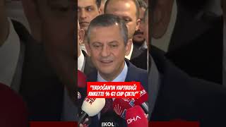 Özgür Özel: Erdoğan'ın yaptırdığı ankette % 61 CHP'li belediyelerden memnuniyet çıktı!