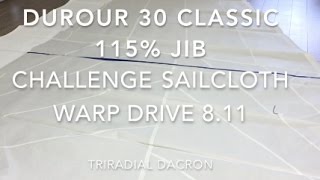 Dufour 30 Classic 115% Jib - Challenge Sailcloth Warp Drive