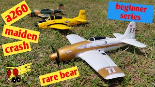 XK A260 Rarebear F8F Maiden crash RTF RC plane WLtoys