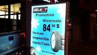 Enseigne publicitaire LUMINEUSE