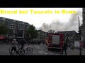 Exklusiv: Brand in Restaurant Tuscolo sorgt für Alarmstufenerhöhung in Bonner Zentrum am 10.04.23