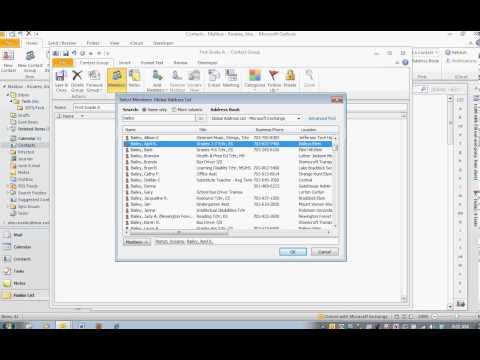 How to create a distribution list in Outlook 2010 How to create a distribution list in Outlook 2010