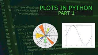 Making Data Plots in Python (Basics of MatPlotLib)