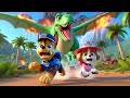 Paw Patrol Ultimate Rescue | CHASE x SKYE Lost In Jurassic World?! Very Funny Story | Rainbow 3