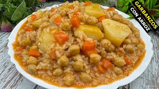 💥Chickpeas with Rice and Potatoes a very tasty, easy and economical dish 🤩 BRUTAL