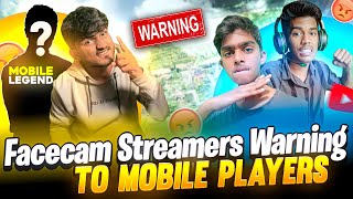 🥵 FACE CAM STREAMERS🤬 WARNING TO MOBILE PLAYERS 😨|| FREE FIRE IN TELUGU || ❤🔥#msu #freefire